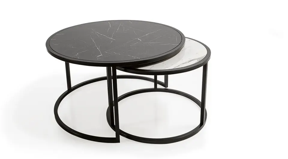 İpek Metal Leg Coffee Table