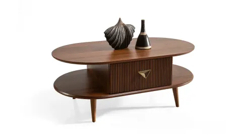 Viyana Walnut Side Table