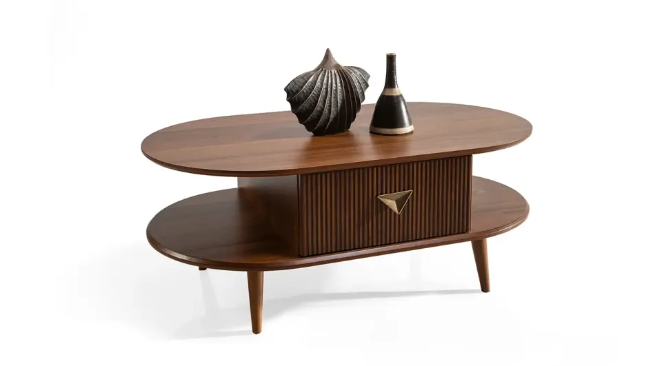 Viyana Walnut Side Table