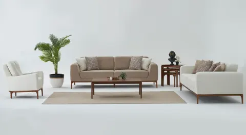Violet Modern Sofa Set