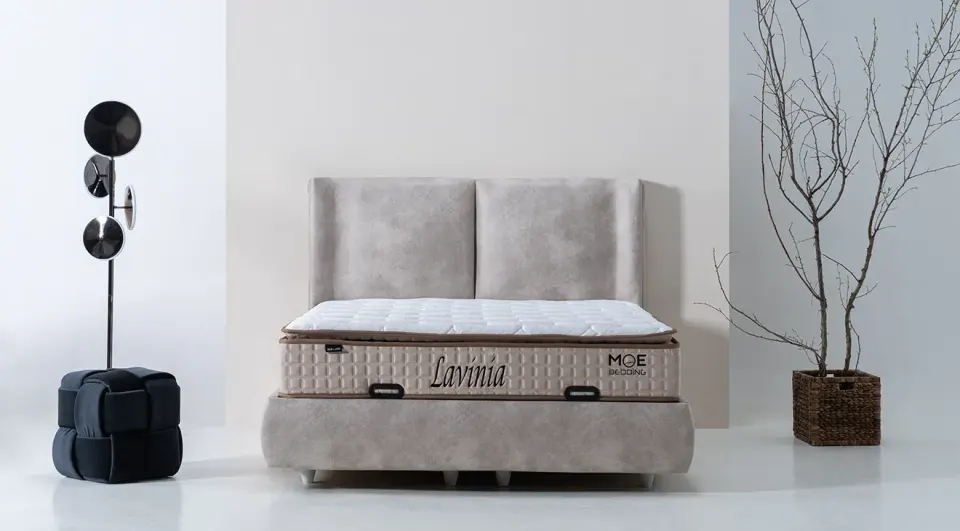 Caramel Bed Base Headboard Set