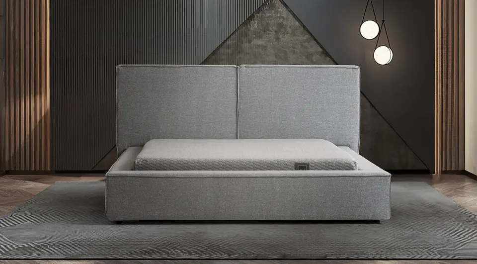 Iris Bed Base Headboard Set