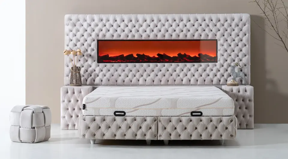 Paris Bed Base Headboard Set