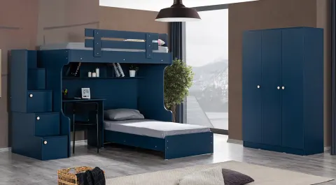 Blue Youth Room Set