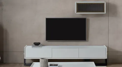 Aden Black Modern Tv Unit