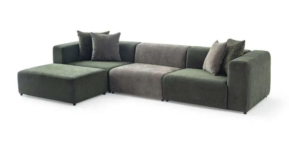 Lime Modern Corner Sofa Set