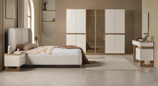 Palermo Modern 6 Door Bedroom Set