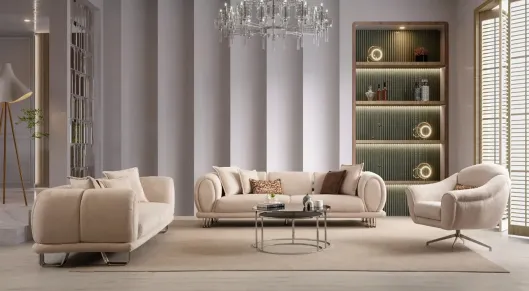 Product img 1, Madrid Metal Ayaklı Koltuk Takımı