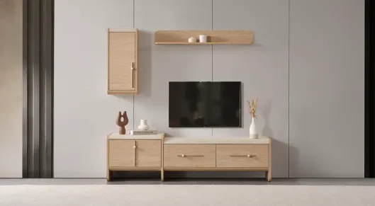 Hazal Ahşap Ayaklı Tv Ünitesi