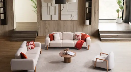 Product img 2, Sofa Ahşap Ayaklı Modern Koltuk Takımı