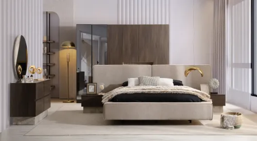 Asia 6 Door Modern Bedroom Set
