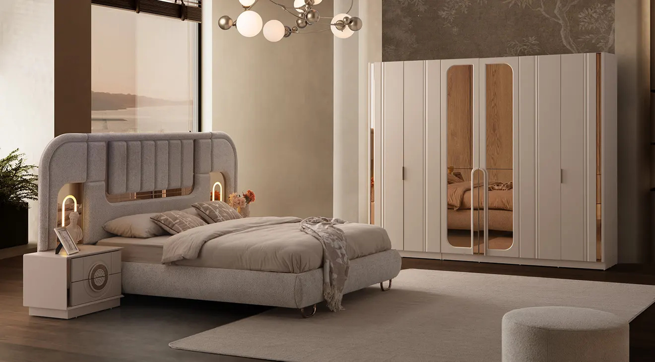 Product img 2, Mona 6 Kapaklı Modern Yatak Odası Takımı