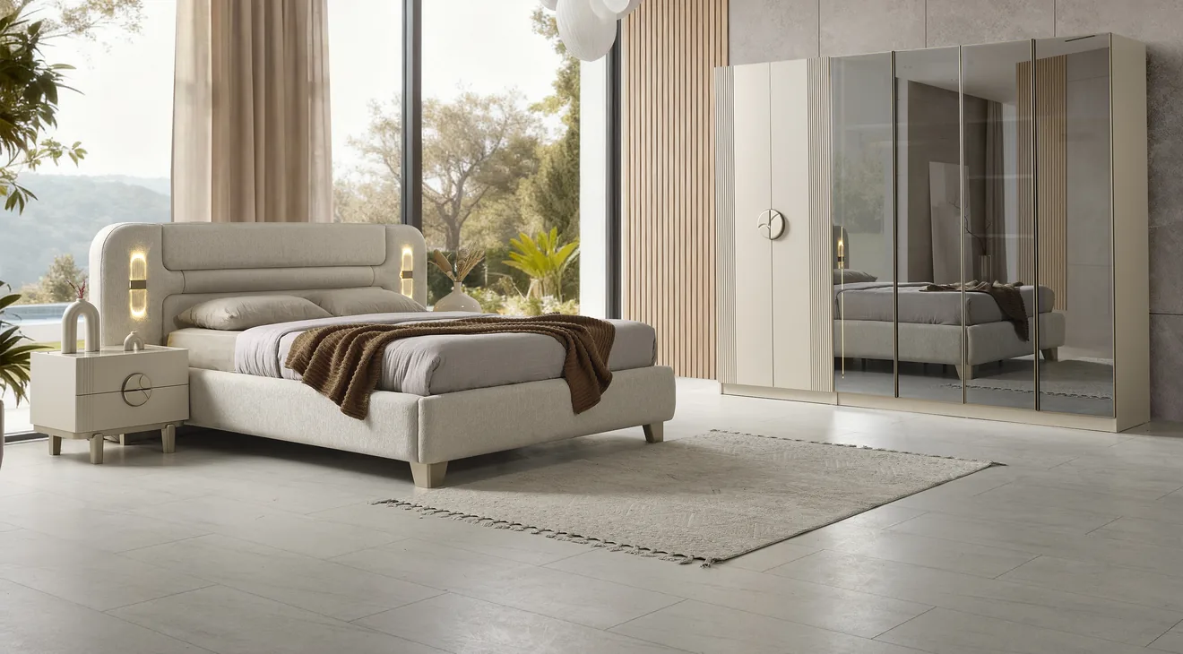 Product img 2, Stella 6 Kapaklı Modern Yatak Odası Takımı