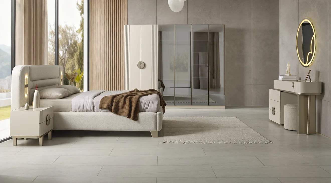 Stella 6 Kapaklı Modern Yatak Odası Takımı