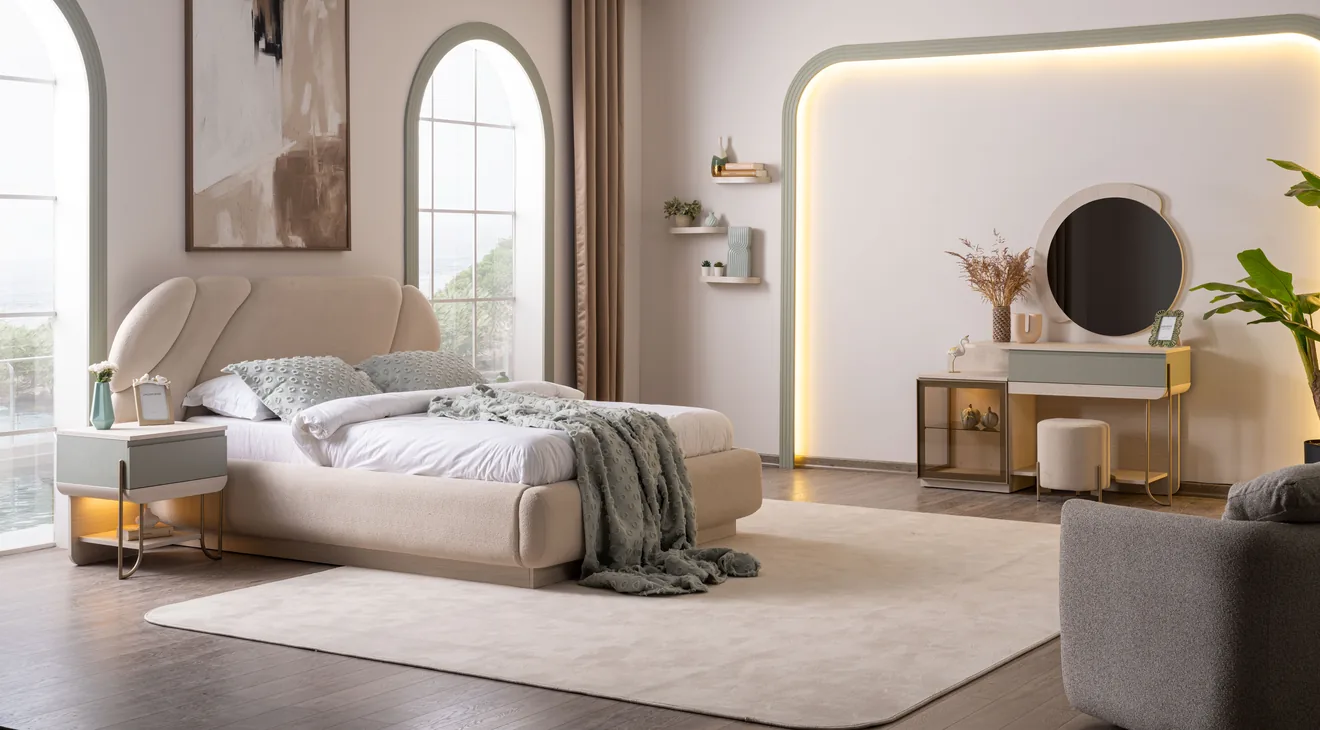 Product img 2, Charisma 6 Kapak Camli Yatak Odası Takımı