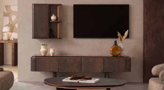 Aura Ceviz Modern Tv Ünitesi