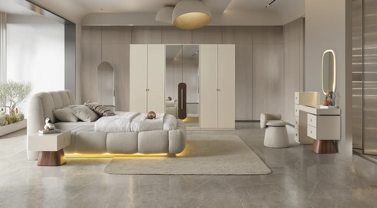 Crown 6 Kapaklı Modern Yatak Odası Takımı