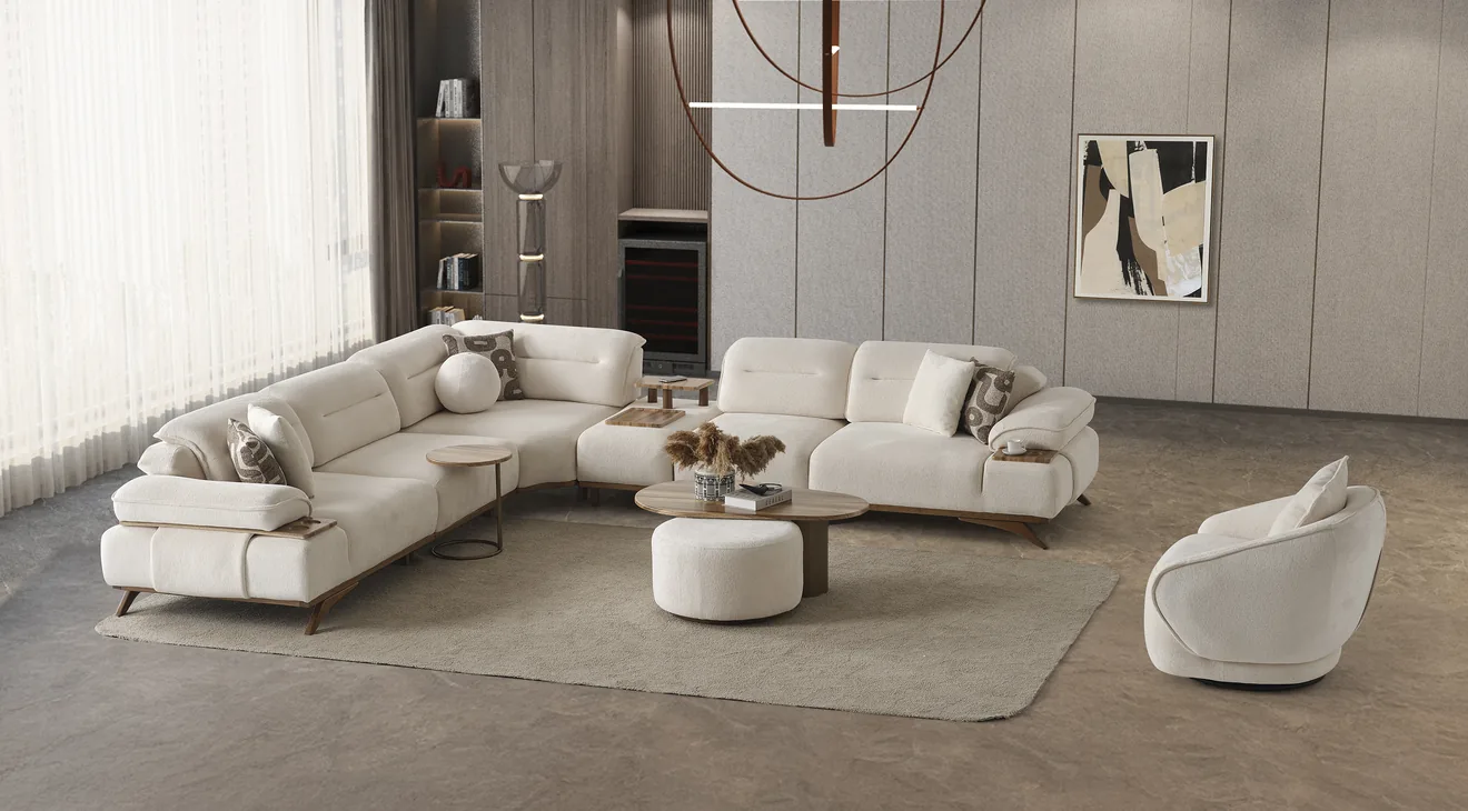 Product img 2, Safir Yataklı Modern Köşe Koltuk Takımı