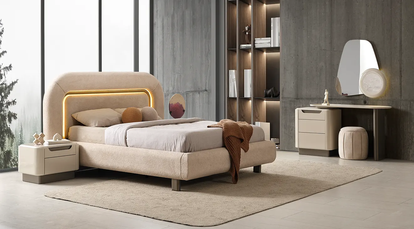 Product img 2, Ekol 6 Kapaklı Mermer Yatak Odası Takımı