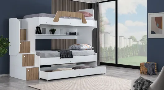 Inci Walnut Bunk Bed