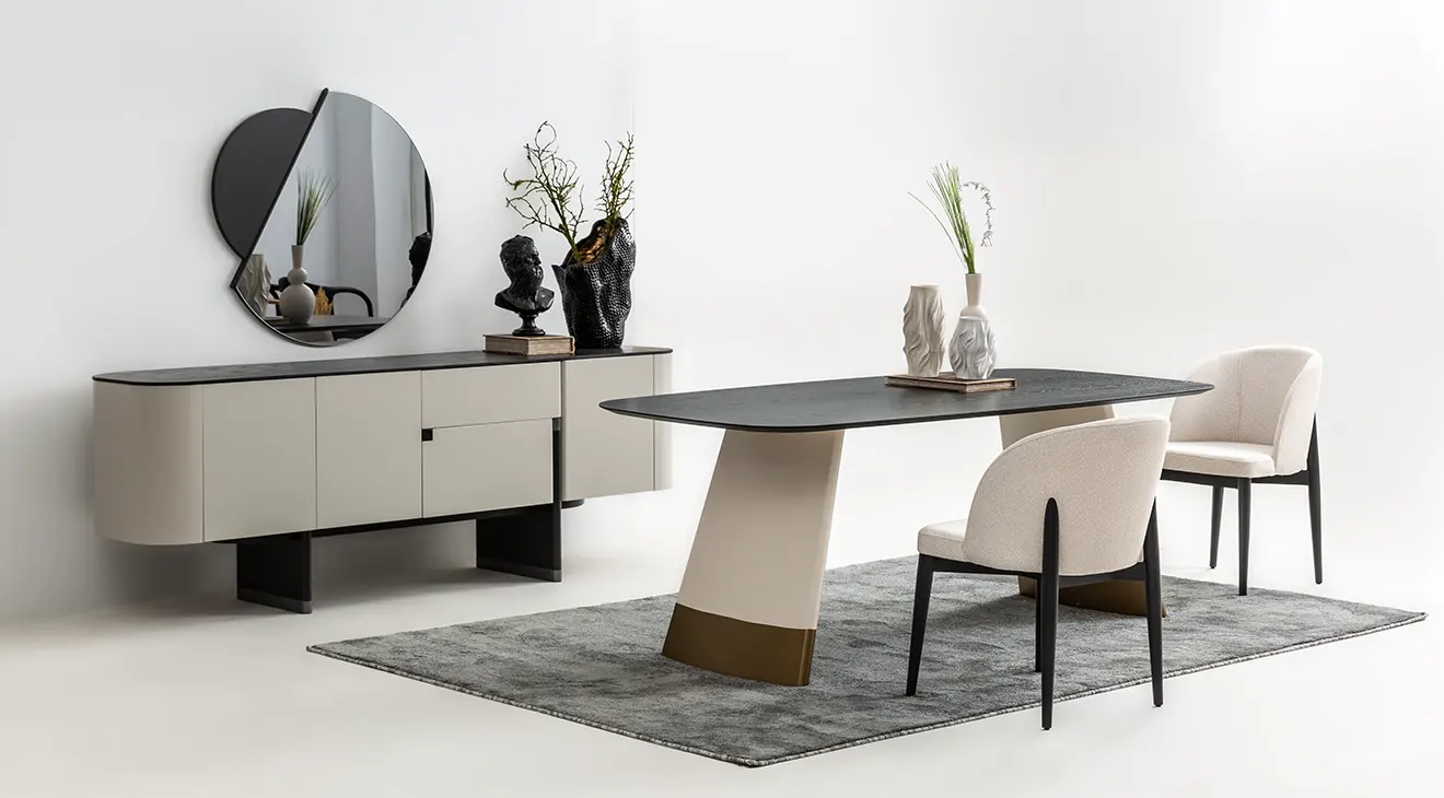 Delta Gray Anthracite Dining Room Set