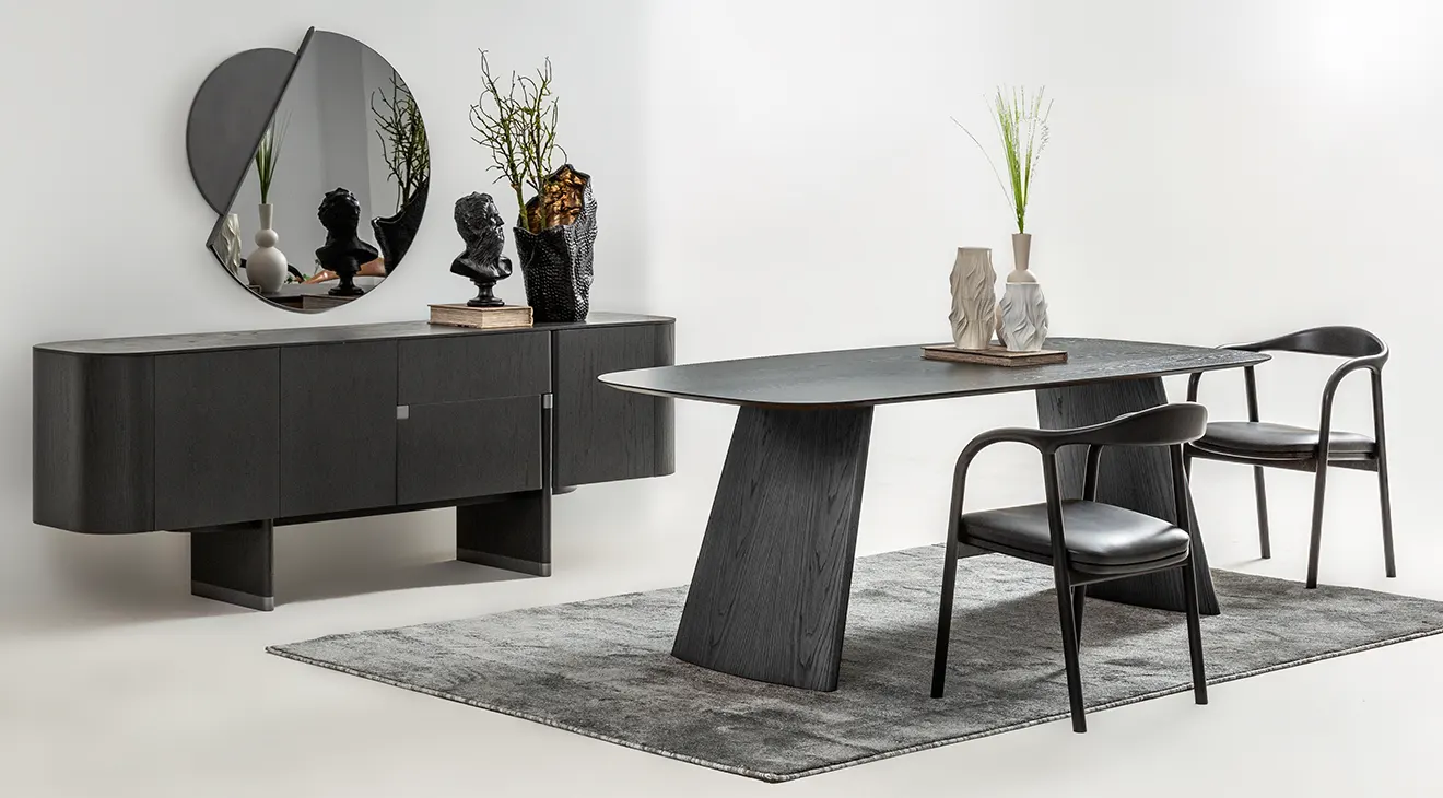 Delta Anthracite Dining Room Set