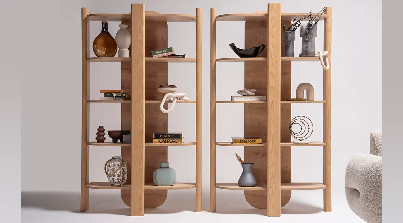 Bianca Walnut Bookcase
