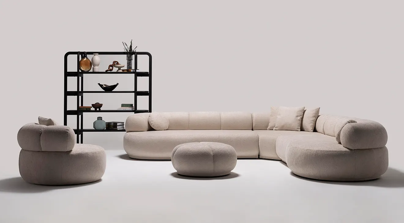 Camelia Modern Corner Sofa Set