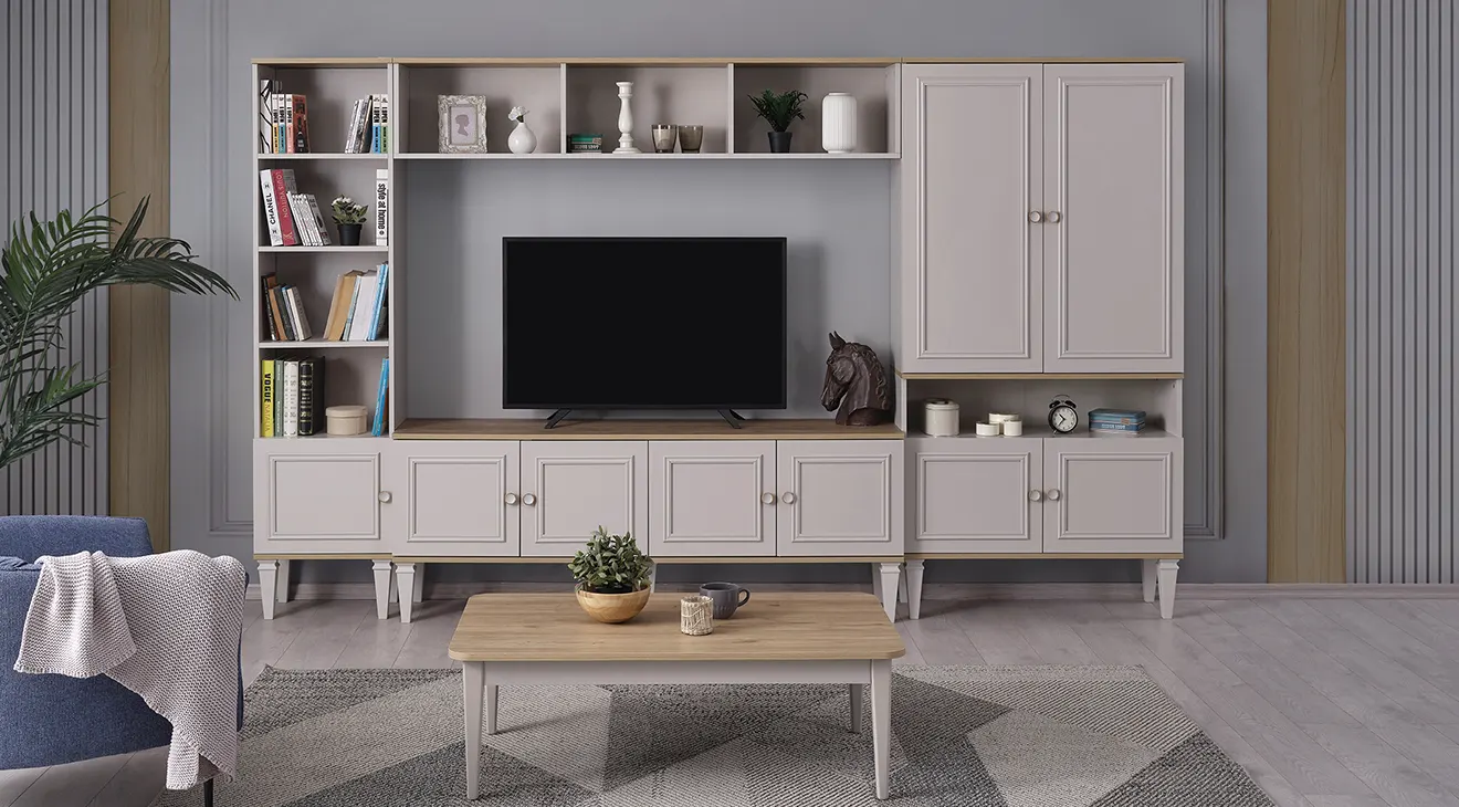 Batu Wooden Leg TV Unit