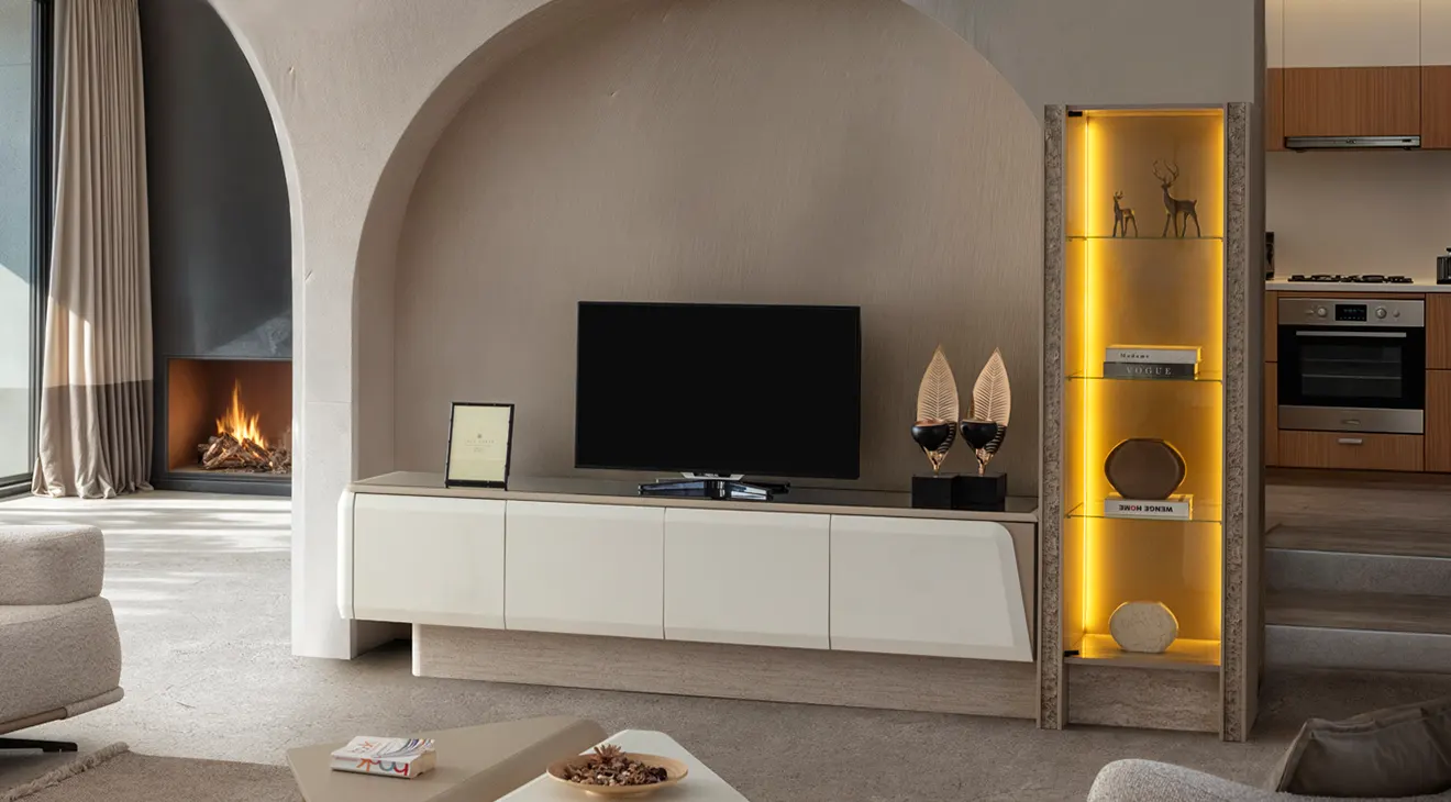 Zen Moonstone Modern TV Unit