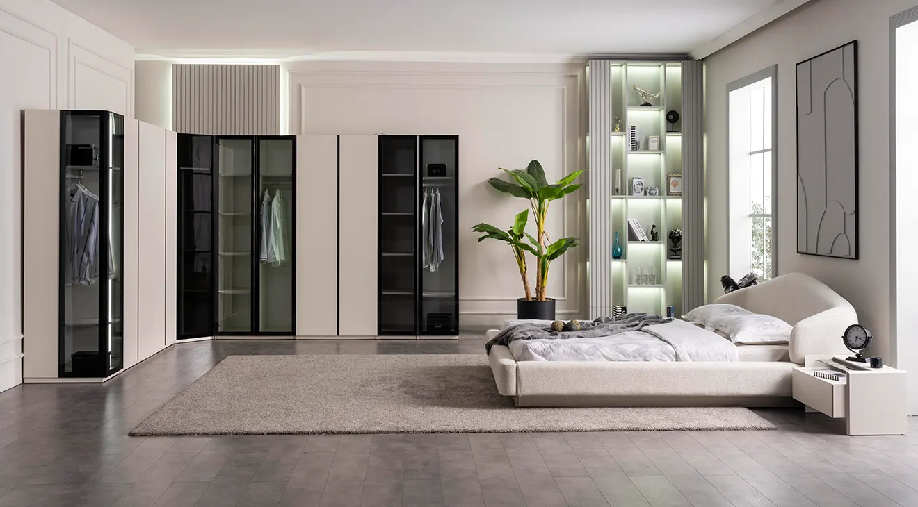 Pragma Corner Wardrobe Bedroom Set