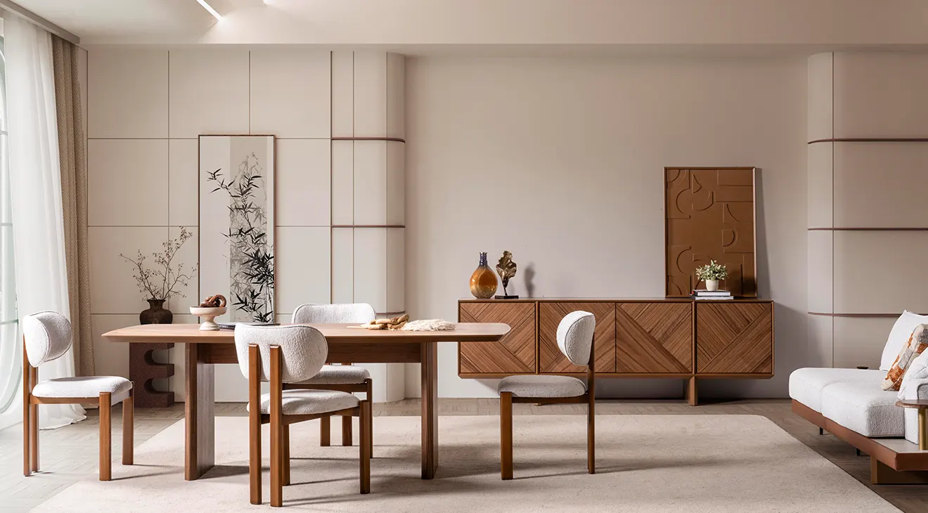 Florya Wooden Leg Dining Room Set