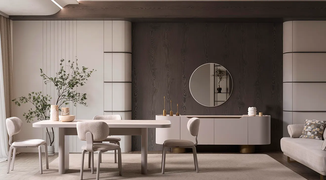 Hazel Metal Leg Dining Room Set