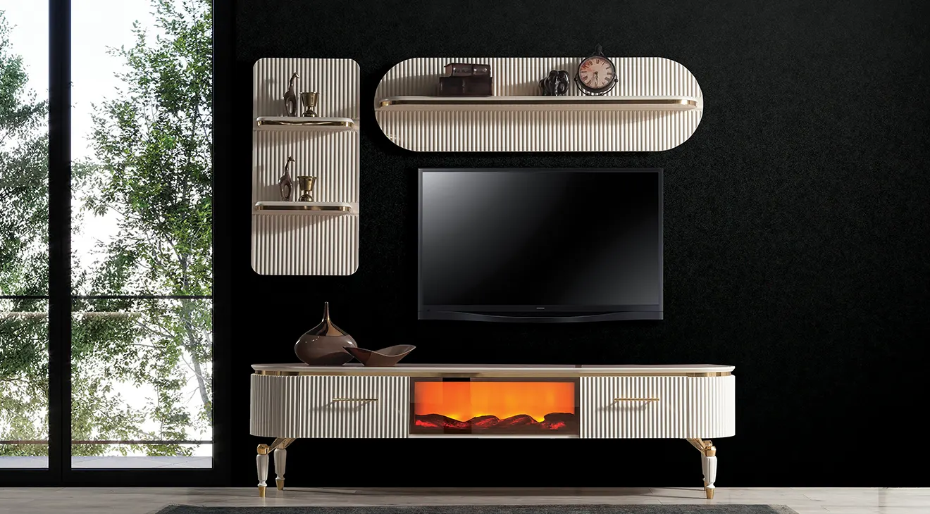 Alyans Fireplace TV Unit