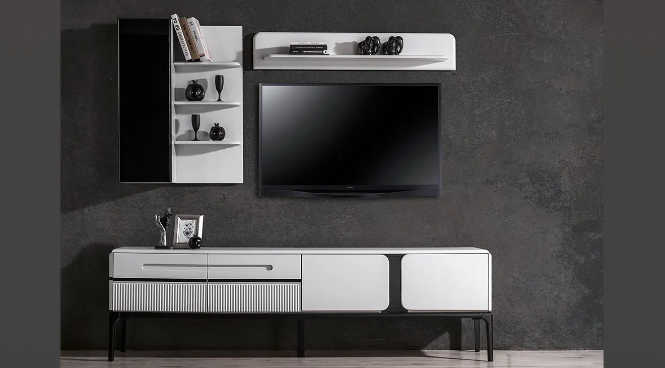 Nirvana Plus Wooden Leg TV Unit