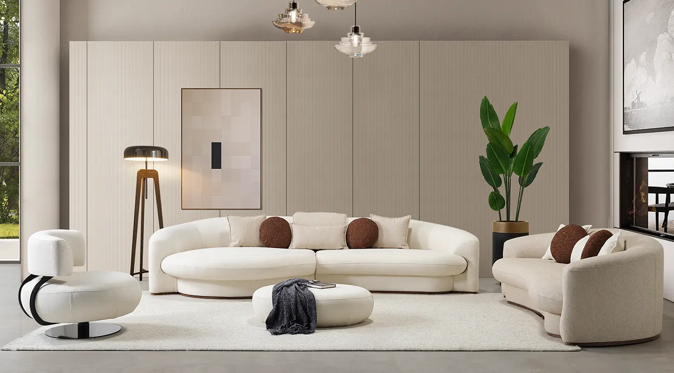 Vogue Relax Metal Leg Sofa Set