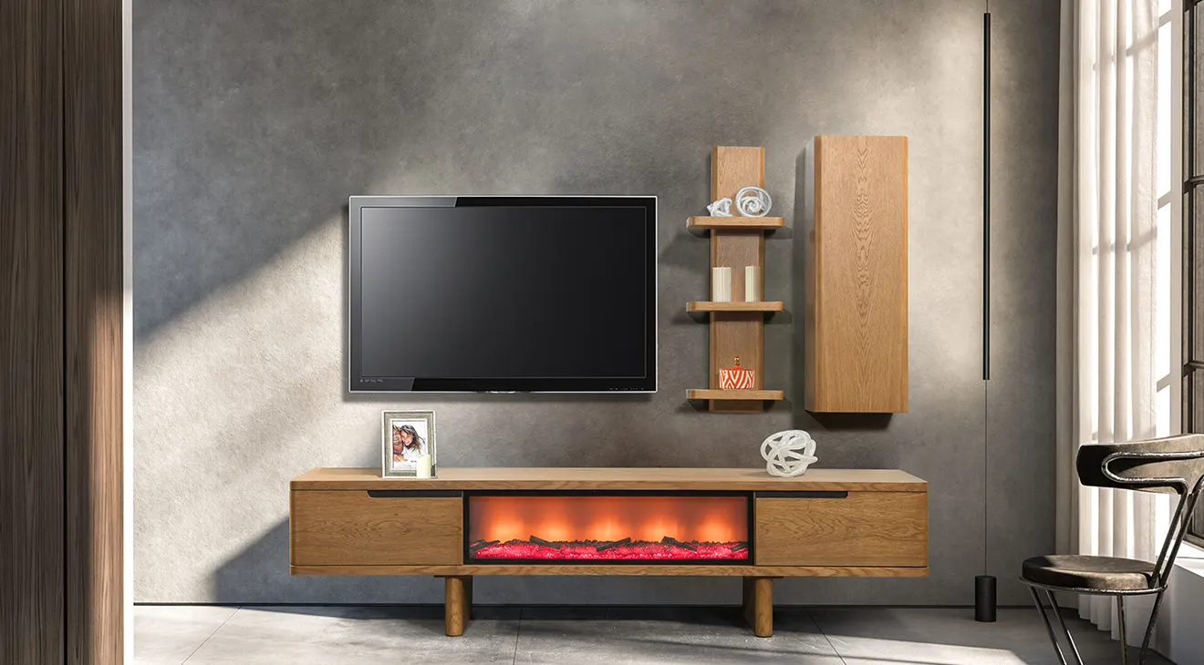 Maldivian Fireplace TV Unit