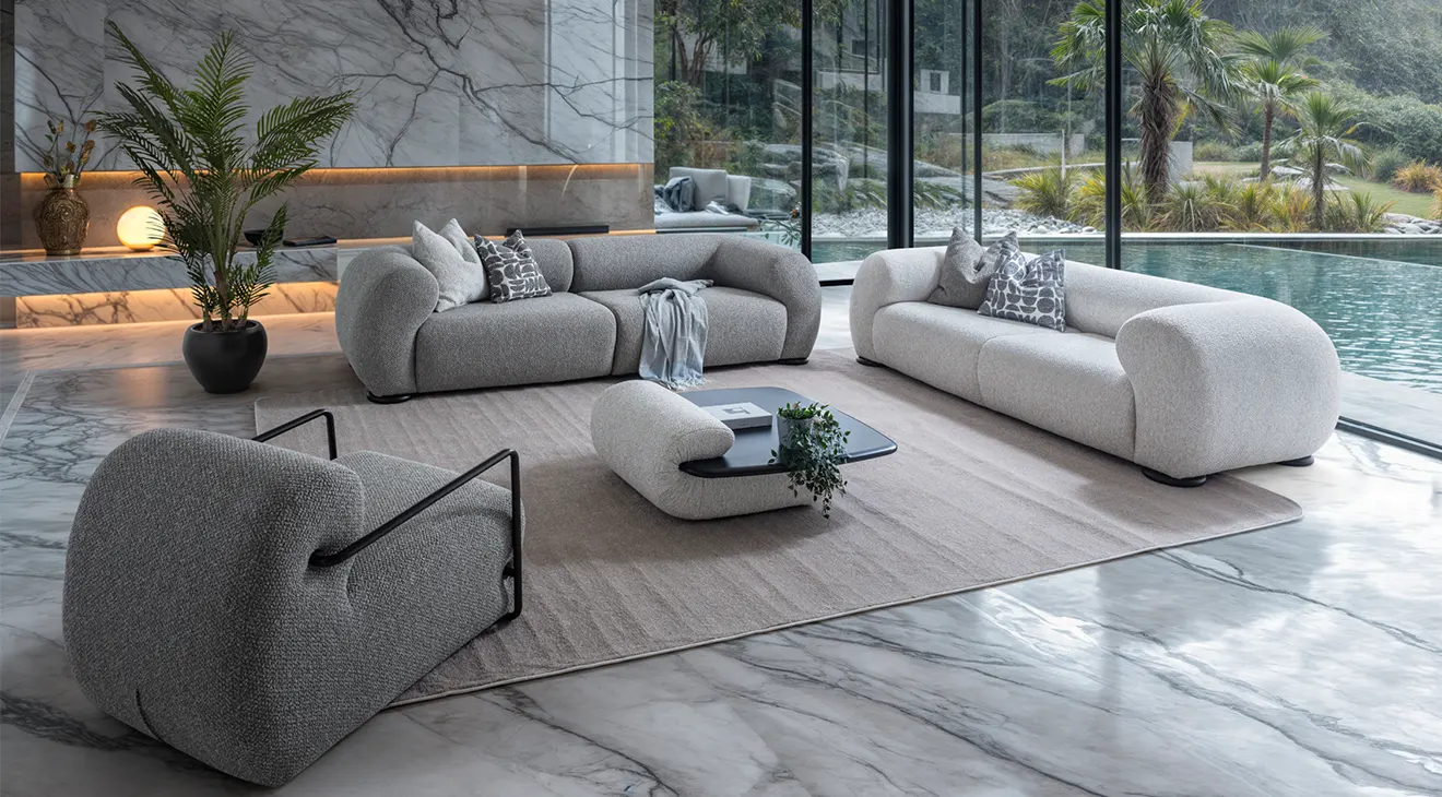 Ghost Modern Sofa Set
