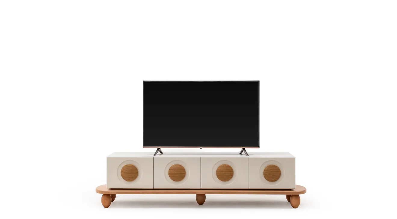 Lina Wooden Leg TV Unit