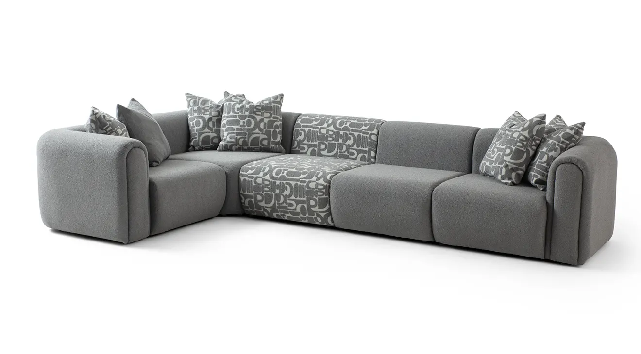 Como M Modern Corner Sofa Set
