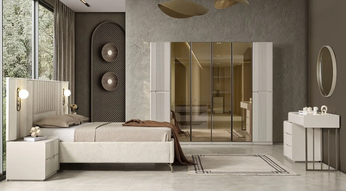 Akra 6-Door Bedroom Set