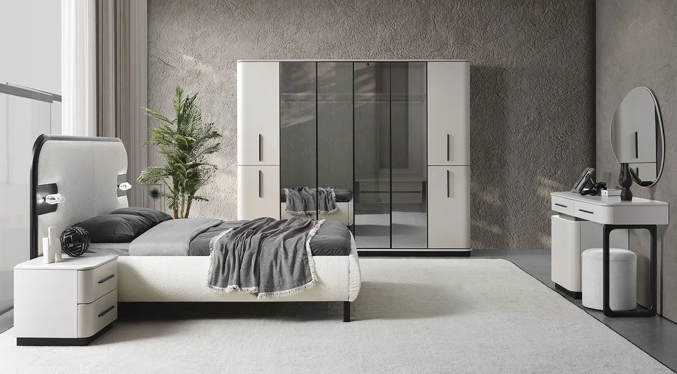 Destan 6-Door Modern Bedroom Set