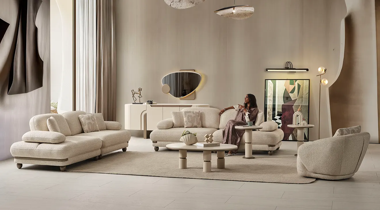 Mokka Sofa Set with Sleeper