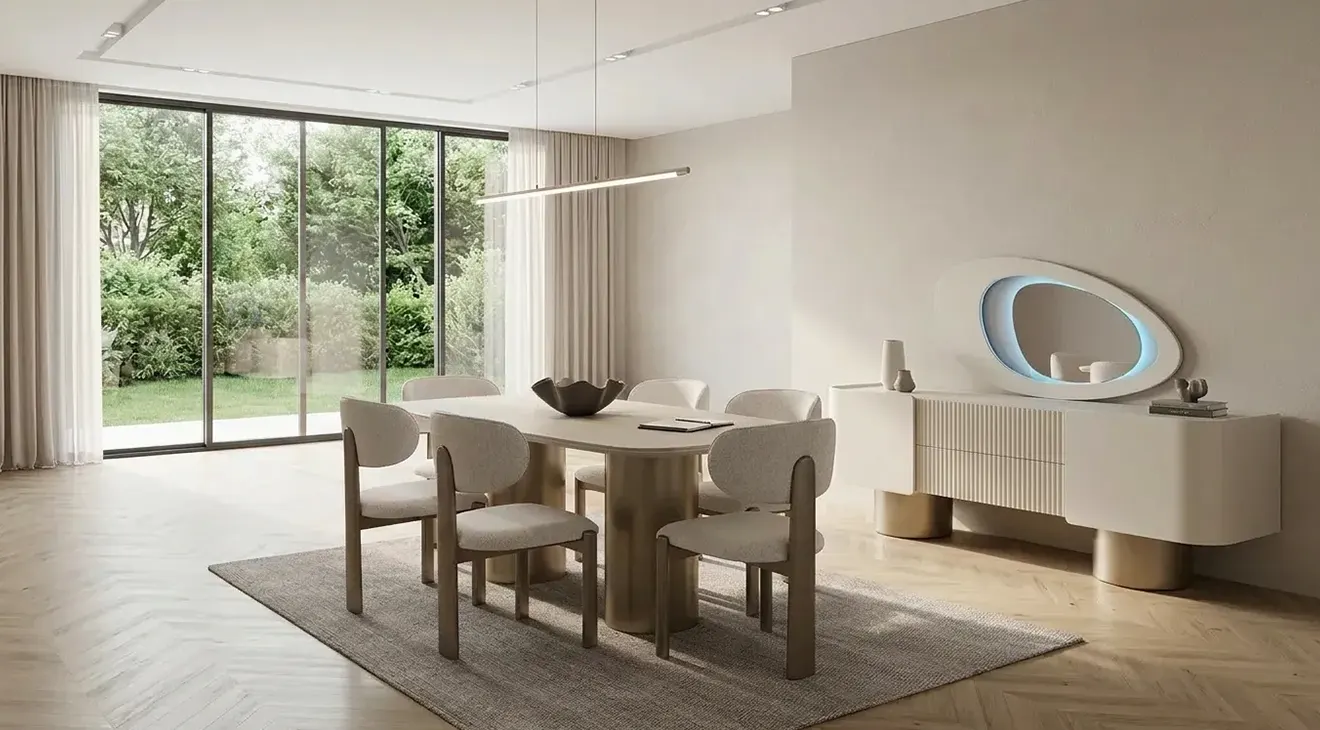 Velar Ceramic Dining Room Set