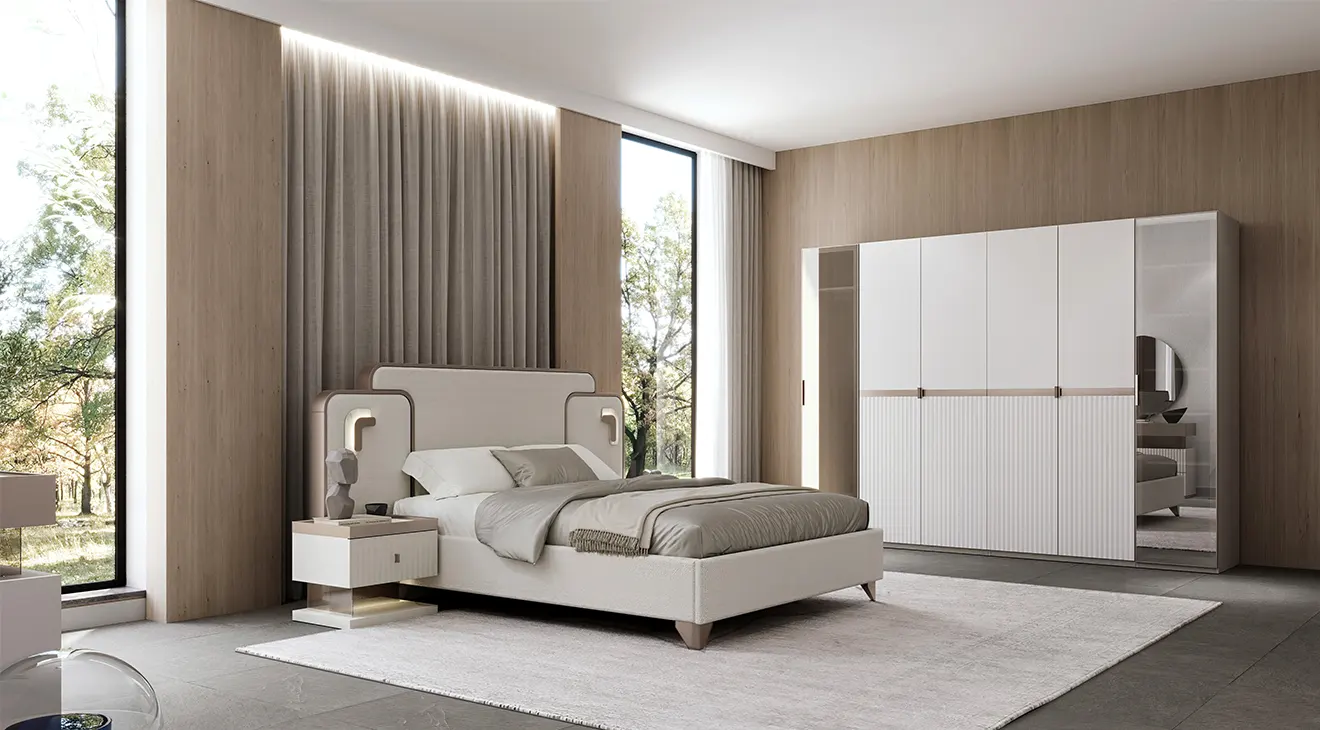 Zerre 6-Door Modern Bedroom Set