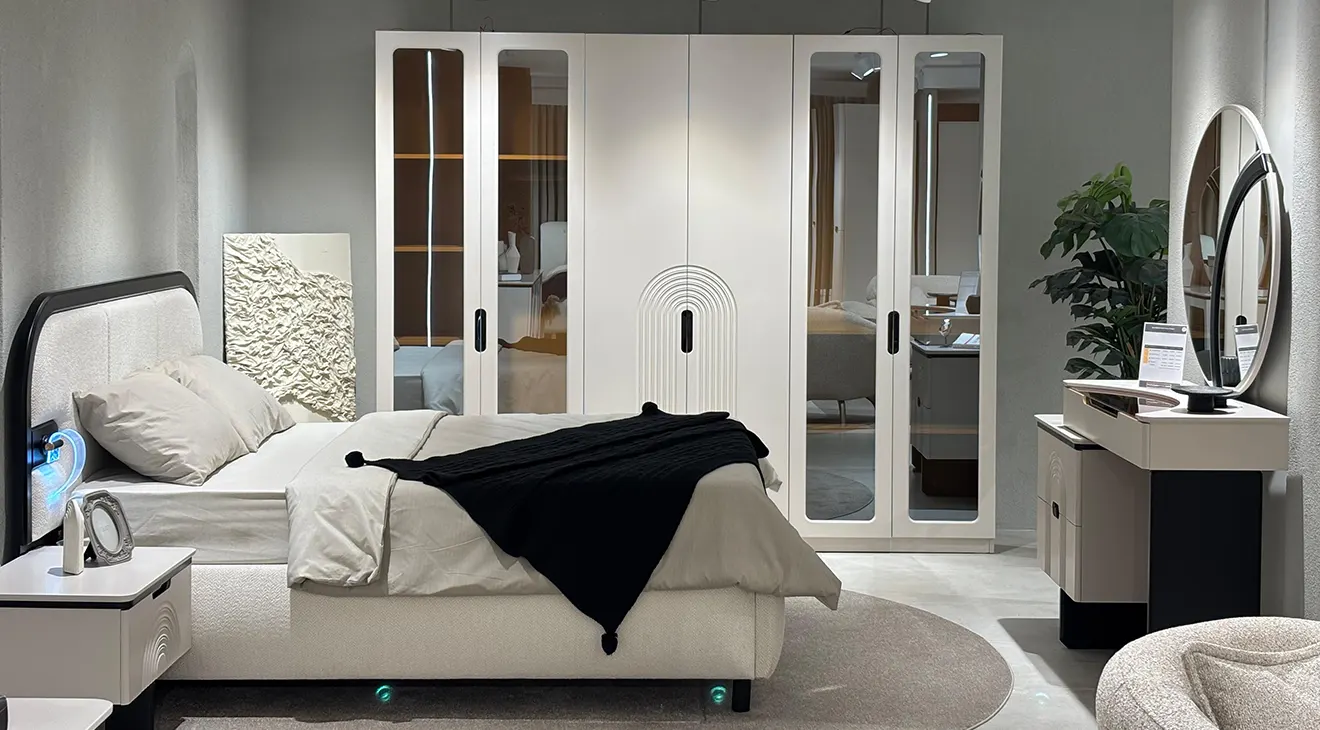 New Madrid 6 Kapaklı Modern Yatak Odası Takımı