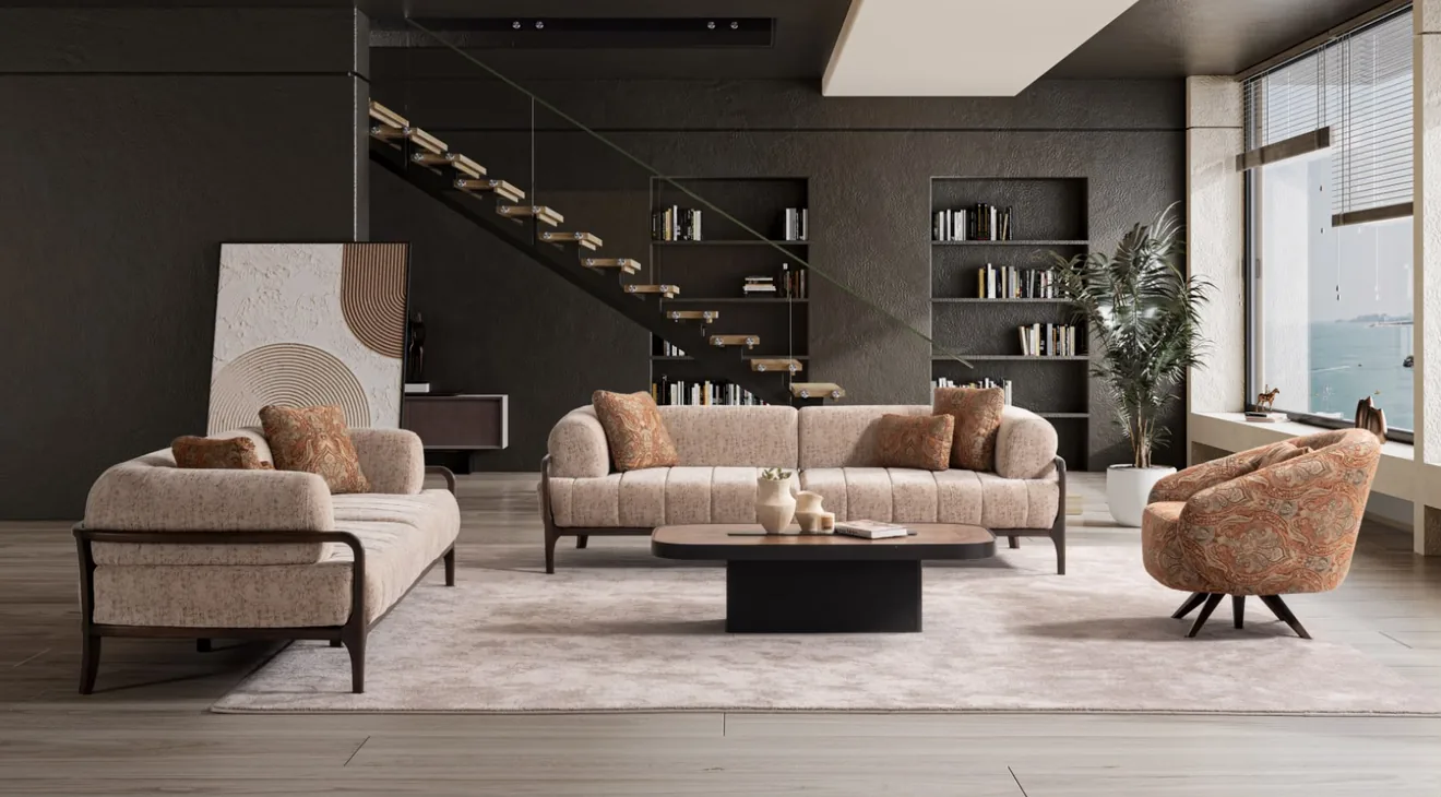 Stella Yataklı Modern Koltuk Takımı