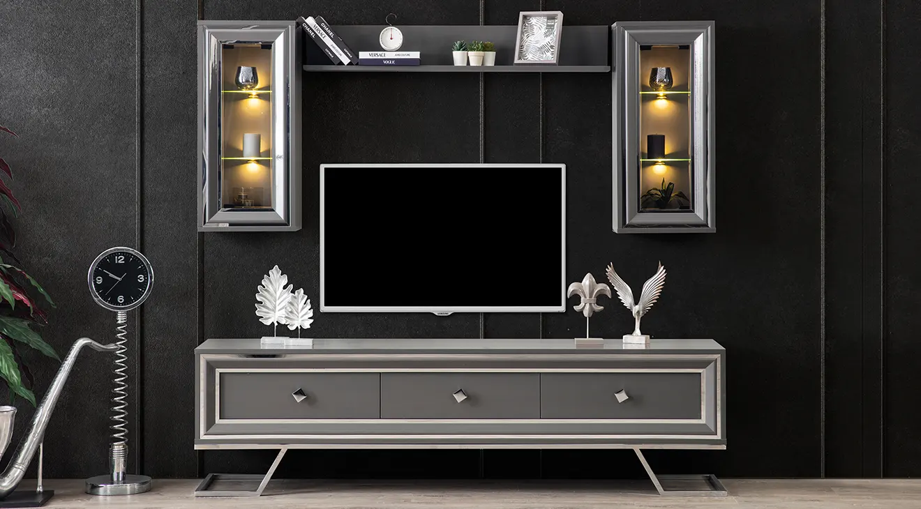 Asos Metal Leg Tv Unit (Anthracite)