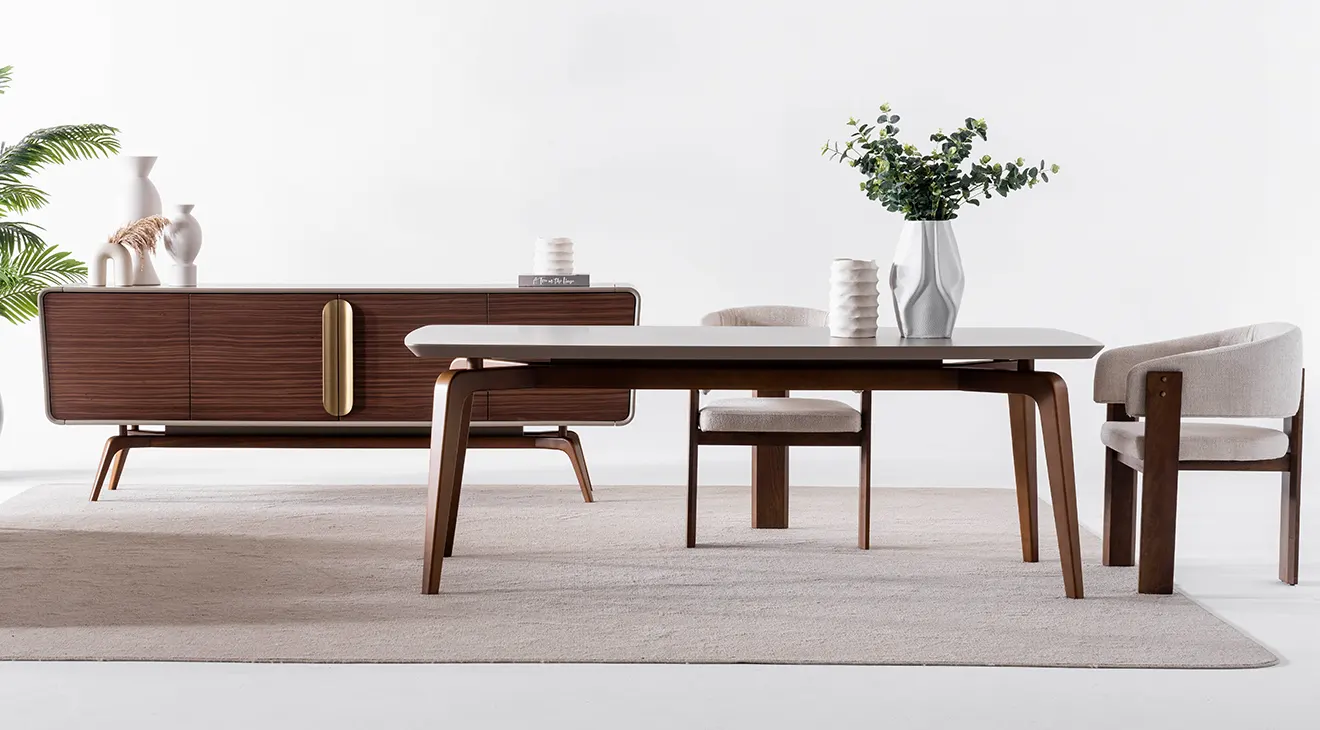 Oslo Wooden Leg Dining Room Set