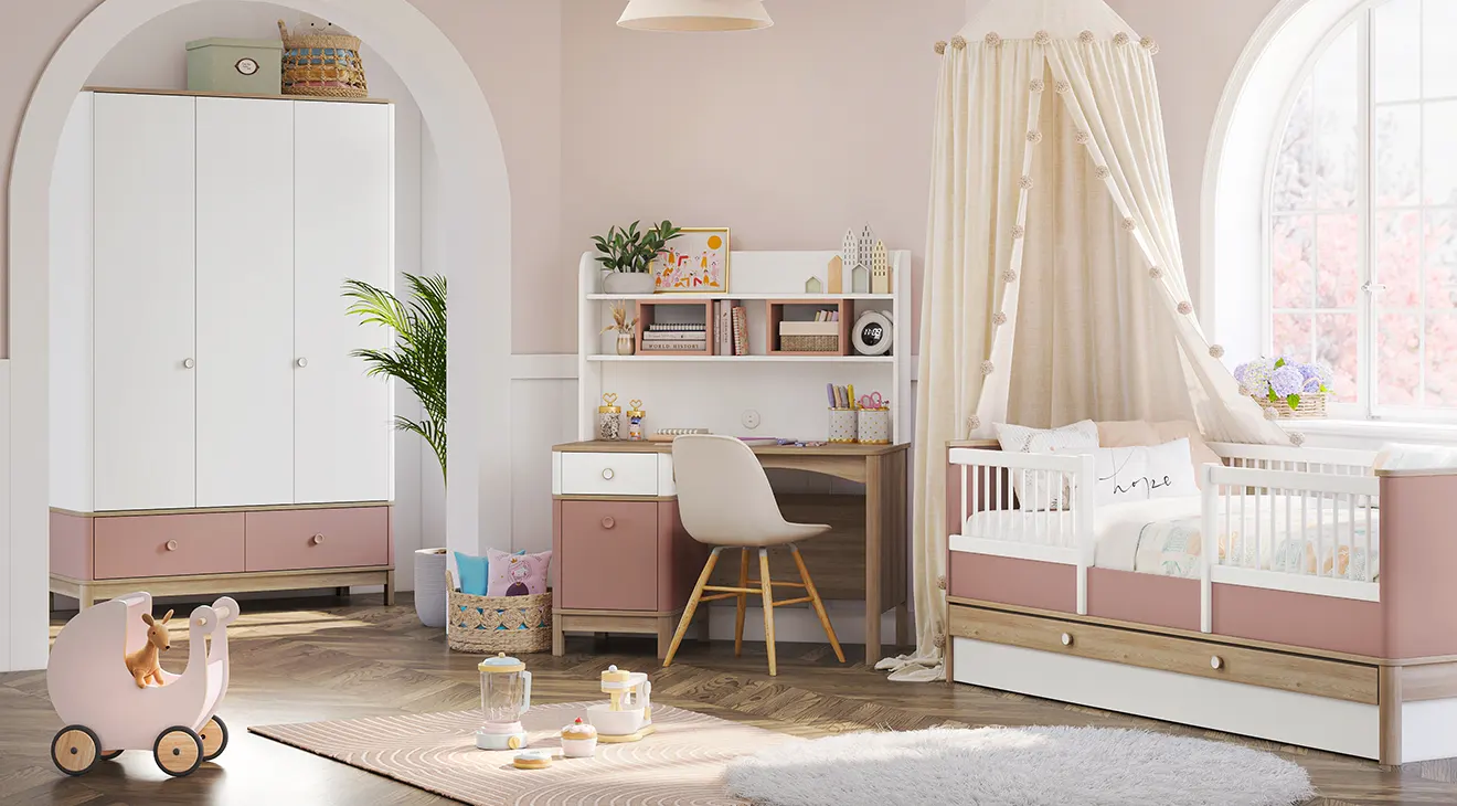 Bono Pink Childrens Room Set